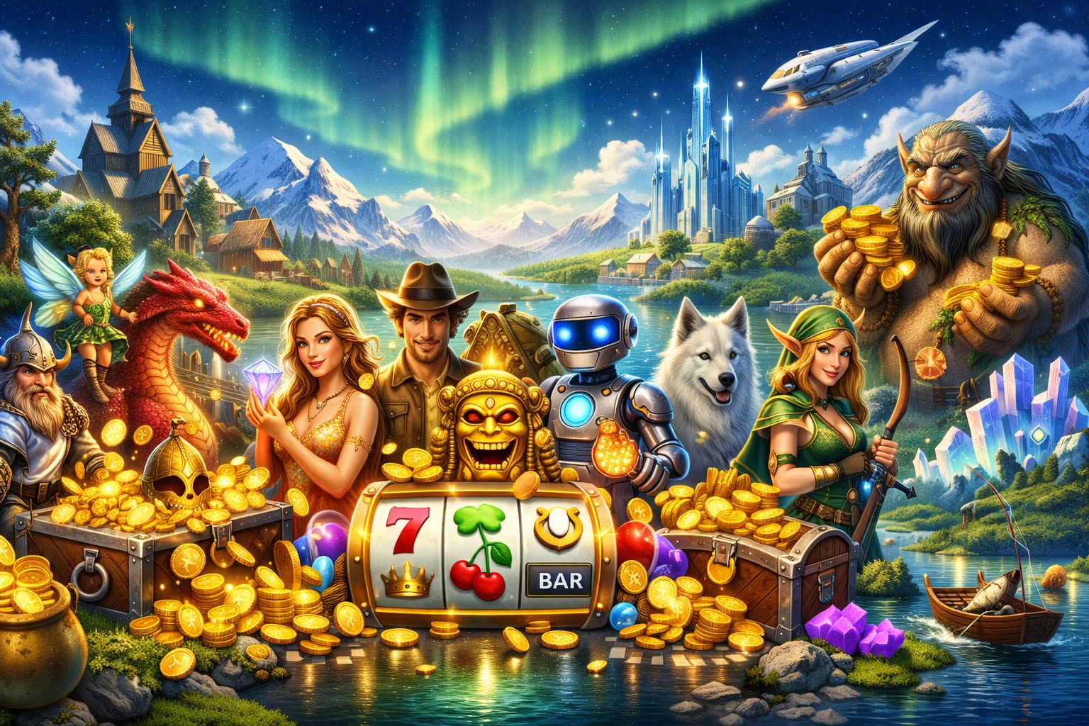 M&ouml;rk bakgrund i nordisk stil